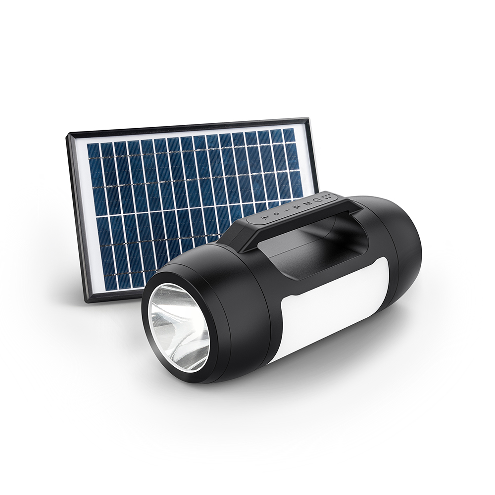 Lámpara de camping solar multimedia portátil